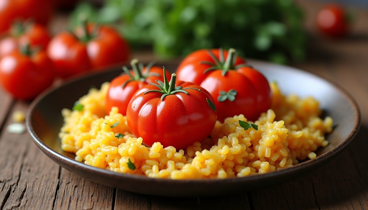 Tomates farcies traditionnelles : la recette authentique de grand-mère au riz savoureux